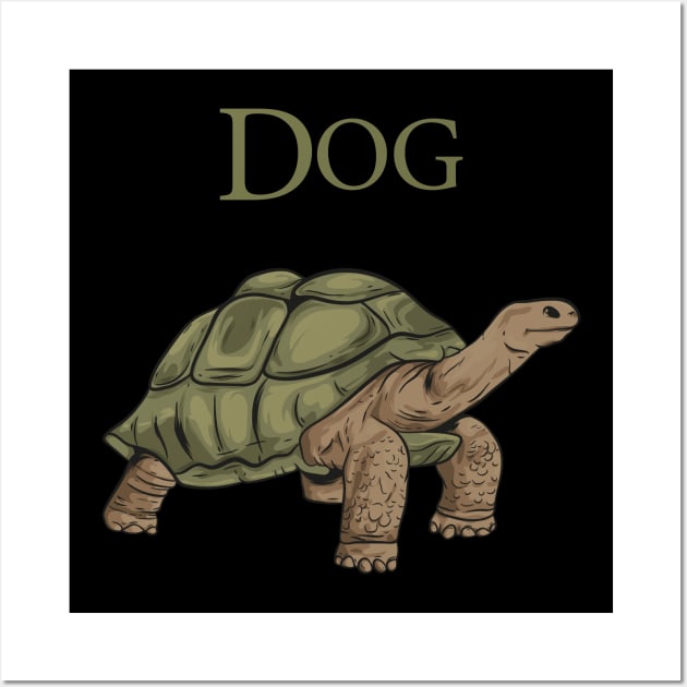 turtle dog Wall Art by PaperHead